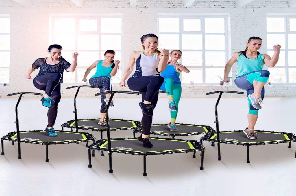 ONETWOFIT 48" Silent Mini Trampoline