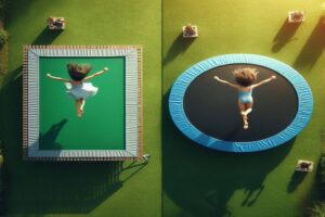 Rectangular Trampoline vs. Round Trampoline