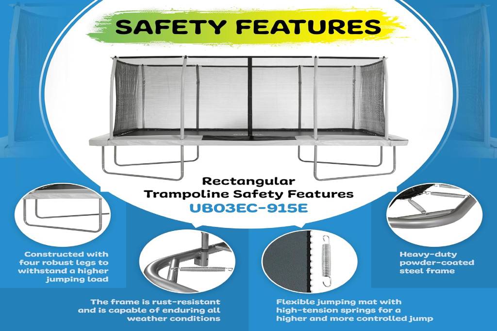 Upper Bounce Rectangle Trampoline