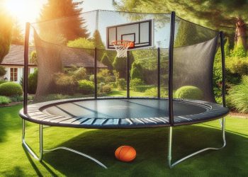 Trampolines with Basketball Hoop